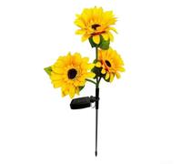 ComfyHarbor Plastic Solar Tulip Garden Lights 3 Head Outdoor Stake