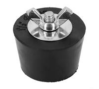 ComfyHarbor Pool Winterizing Rubber Drain Cap,for Swimming Pool Pipes Outdoor Antifreeze Stopper Cold Resistant Non Sliding Black 2.5cm to 6.3cm Sizes(38mm)