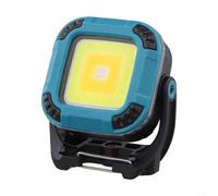 ComfyHarbor Portable Rechargeable LED Work Light 1200mAh,with Magnetic Base Tripod Ready White Warm Mixed Modes Hook,for Camping Fishing Repair Green Yellow(Blue)
