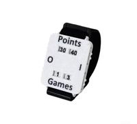 ComfyHarbor Portable Tennis-Score Keeper With Adjustable Resin Strap And Large Display For Recording Points Games Sets, Comfortable Fit For Men And Women(White)