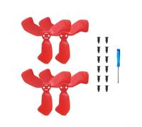 ComfyHarbor Propeller Blades For DJI NEO 2 - PC Material 4.9x4.9x0.6cm Replacement Paddle Accessories With Wing Protection Brackets, 4-Pack In Black, Orange, Blue, Red(red)