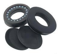 ComfyHarbor Protein Leather Gel Ear Pads for, QC45/Headphones Replacement Earmuffs with Ice Gel Soft Fit Imitation Leather Upgrade Accessories Black(I)
