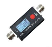 ComfyHarbor RD106P SWR Meter 80-999MHz, 120W Power Meter with Frequency Compensation, 128x64 LCD Display, Aluminum Alloy Case, Type-C Charging for Ham Radio Antenna Tuning