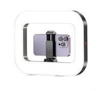 ComfyHarbor Rechargeable Portable Handheld Fill Light, With Adjustable Bicolor And Cordless Design, For Even Illumination, Compatible With Smartphones Including, For IPHONE, ABS