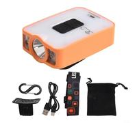 ComfyHarbor Rechargeable Sensor Cap Clip Light With Infrared Induction And Multiple Lighting Modes, Hands-Free LED Headlamp For Camping, Hiking, Dog Walking And Outdoor Activities(Orange)