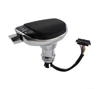 ComfyHarbor Replacement LED Shift Knob for Left Hand Drive for Passat B6 for Golf MK6 with Red Backlit LCD Display for Auto Gear Shifter(Black)