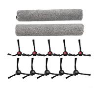 ComfyHarbor Replacement Main Roller Brush And Side Brushes Kit For Eufy For OMNI E25 E28 Robot Vacuum Removes Pet Hair Deep Cleans Corners Nylon Plastic Easy Install Durability For Homes(B)