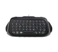 ComfyHarbor RGB Wireless Controller Keyboard for PS5/PS5 Pro, Portable Gamepad Chatpad with Built-in Speaker & 3.5mm Audio Jack, BT3.0 Voice Chat Board for Messaging & Gaming Live Chat(Black)