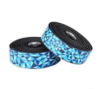 ComfyHarbor Robust Road Bike Handlebar Tape AntiShock Design with Bar End Tapes for All Riders (Black Blue)