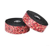 ComfyHarbor Robust Road Bike Handlebar Tape AntiShock Design with Bar End Tapes for All Riders (Black Red)