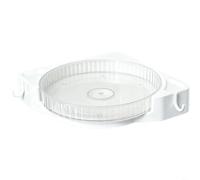 ComfyHarbor Rotatable Bathroom Corner Shelf(White)