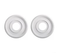 ComfyHarbor Round PU Decorative Ceiling Medallion 315 MM For Ceiling Fan Light Fixtures And Chandeliers, Easy Installation, Lightweight Retro Minimalist Design For Elegant Home-Décor(2 pcs)