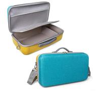 ComfyHarbor Rugged EVA Storage Case for Liene PixCut S1 Sticker Printer Featuring Shock Absorption Custom Fit and Integrated Transport Handle (Blue-Yellow)