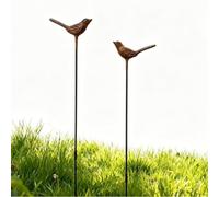ComfyHarbor Rusted Iron Bird Ornament Garden Art Rusted Iron Bird Ornament