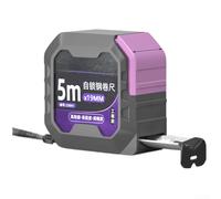 ComfyHarbor Self-Locking Steel Tape Measure ABS 5M | High Accuracy With for zero Point Correction, Wear-Resistant , Metal Hook, For Construction And DIY, 5M/7.5M/10M