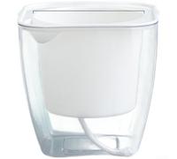 ComfyHarbor Self Watering Plant Pot Transparent Square Flower Container With Automatic Suction System Thickened Plastic Box Indoor Office Home Garden Decor(G106)