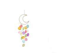 ComfyHarbor Shell Wind Chimes 1 Pack Garden Hanging Decoration with Mother-of-Pearl Bohemian Design for Indoor Outdoor Use Producing Gentle Soothing Melodies For Ideal(C)