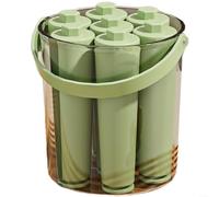ComfyHarbor Silicone Ice Molds, Long Bar Ice Cube Tray, For Homemade Popsicles, Easy Release Non-Stick Kitchen Tool, For Juice For Soda Smoothies(Green)