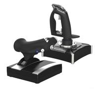 ComfyHarbor Simulated Flight Controller Handles for PC, for PS4, For Xbox & Win10, Ergonomic ABS Gaming Joystick with Intuitive Lever, Compact 36x19x25 cm Design, Black, 2-Pack