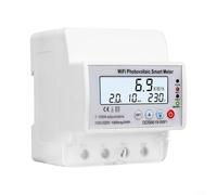 ComfyHarbor Single Phase Energy-Meter, For Tuya Smart, 100A 220V/110V AC KWh Monitor With Data Storage, Color LCD Backlight Display, ABS Flame-Resistant, For Home Industry Solar PV System
