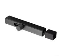 ComfyHarbor Sleek Aluminium Sliding Door Lock With Easy Screw Installation, Sturdy Security Bolt Latch For Bathroom And Interior Doors, Offered In Gold, Black Or Grey(4 Zoll Black)