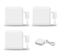 ComfyHarbor Smart Home Button Pusher Robot Switch Remote Control Automation Device, With Wireless Protocol For Light Fan Coffee Machine Control(3white+HUB)