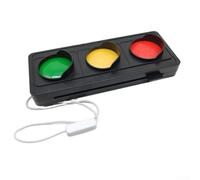 ComfyHarbor Social Signal LED Traffic Light Indicator For Desk Or Wall, USB Powered Red Yellow Green Lamp Decor For Home Office, Visibility And Conversation Management