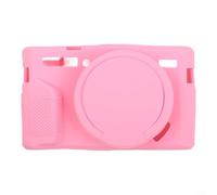 ComfyHarbor Soft Silicone Case for PowerShot G7 X Mark II, For Slim Fit Camera Cover with Lens Cap, Anti-Scratch Protective Skin, Lightweight Shockproof Sleeve for(Pink)