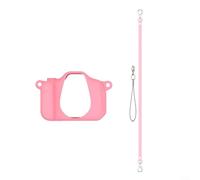 ComfyHarbor Soft Silicone Protective Case For Seckton X2 Camera, Shockproof Cover With Lanyard, Lightweight Slim Fit Skin, For ACCESS To Buttons And Ports, Pink(Pink)
