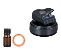 ComfyHarbor Solar Powered Car Air Freshener, Rotating Aroma Diffuser, With 4-Scents, For Eliminator, Plant Based, For Auto Interior Decor(Marine)
