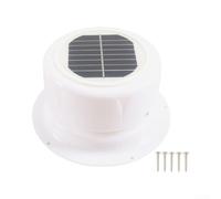 ComfyHarbor Solar Powered RV Roof Mushroom Vent Fan, with Quiet Operation, for Efficient Air Circulation, Compatible with Boats and Camper, Off Grid Trailer Cooling Fan(White)