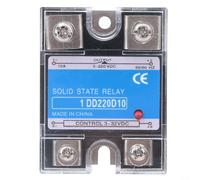 ComfyHarbor Solid State Relay DC-DC, Input 3-32VDC To Output 5-220VDC, 10A Load Current With LED Indicators, Aluminum Base For Fast Heat Dissipation