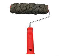 ComfyHarbor Sponge Woven Roller Brush for Decorative Stone Finish Wall Painting, High Absorption Roller with Sturdy Handle for DIY Indoor Outdoor Home Renovation,