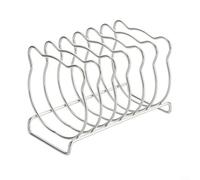ComfyHarbor Stainless Steel Bear Toast Rack, Air Fryer Accessory For Kitchen Baking, Cute Bread Holder With Multi-Slot Layout, Sturdy Food-Safe Stand For Organizing Slices Neatly
