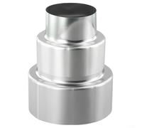 ComfyHarbor Stainless Steel Flue Liner Reducer Chimney Adaptor Stove Pipe Connector For Home Heating Systems, Compatible With 60 MM To 120 MM Diameter Sizes(Ø100mm/Ø60mm)