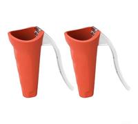 ComfyHarbor Stainless Steel Nut Cracker For Walnuts, Pecans, Hazelnuts | 0.7-4 Cm Capacity, Lever Mechanism, Anti-Splash Design | Easy To Use Kitchen Tool(Red 2)