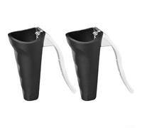 ComfyHarbor Stainless Steel Nut Cracker For Walnuts, Pecans, Hazelnuts | 0.7-4 Cm Capacity, Lever Mechanism, Anti-Splash Design | Easy To Use Kitchen Tool(Black 2)