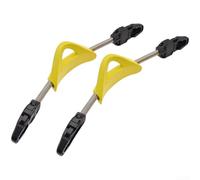ComfyHarbor Stainless Steel Spring Fin Straps for Diving Fins, 304 SS Anti-Slip Replacement with EPDM Handle & Buckle, Adjustable Shoe Lace for Snorkeling Swimming Gear(XS Yellow)