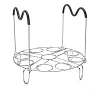 ComfyHarbor Stainless Steel Steamer Rack, With Silicone Handles, Collapsible Elevated Steam Basket, For 6QT 8QT Electric Pressure Cookers, Heat Resistant Non-Scratch Legs, For Safe Cooking(B)