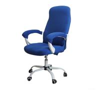 ComfyHarbor Stretch Office Chair Cover High Back Computer Slipcover with Armrest Protectors - Elastic Washable Protector for Gaming Seats 70-78cm(blue)