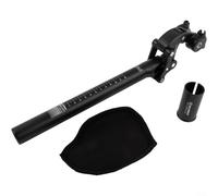 ComfyHarbor Suspension Seatpost 27.2mm 30.9mm 31.6mm, 50mm Travel 3D Forged Alloy, Four-Bar Shock Absorption, Adjustable Soft/Hard, for MTB Road Bike, Max Load 110kg(27.2m with 30.9 adapter)