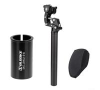 ComfyHarbor Suspension Seatpost 27.2mm 30.9mm 31.6mm, 50mm Travel 3D Forged Alloy, Four-Bar Shock Absorption, Adjustable Soft/Hard, for MTB Road Bike, Max Load 110kg(30.9mm)
