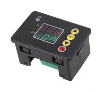 ComfyHarbor T2310 Digital Timer For Relay Module, DC 12V 24V AC 220V Delay Switch With LED Display, Programmable Countdown Controller For Industrial Automation, Black(12V)