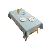 ComfyHarbor Tassel Corner Tablecloth 132x220cm for Dining Room(Blue)