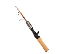 ComfyHarbor Telescopic Fishing Rod 1.65M Carbon Fiber Spinner Casting Pole,For Ultra Light 4-10lb Line Weight 1/32-1/4oz Lure 8, Sections 35cm Shrink Length,for Sea Rock(A)