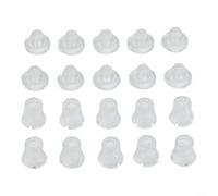 ComfyHarbor Translucent Advertising Nail Glass Bracket Plastic Screw Set Frosted Finish 14X14mm And 20X20mm Invisible Holder For Display Boards Signs Pack Of 10(14 * 14mm)