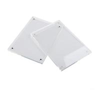 ComfyHarbor Transparent Acrylic Photo Frame 8+8mm Thick Magnetic Picture Display Stand for Home Office Desktop Decor, Easy Change Insert for 4x6 to 12x17 Inch Photos(12.8x17.8cm)