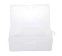 ComfyHarbor Transparent Rectangular PP05 Plastic Storage Container With Secure Lid, 16 x 8.8 x 6 CM For Bank Cards, ID, Mini Photos, Beads, Craft Supplies And Home Organisation(1 pc)