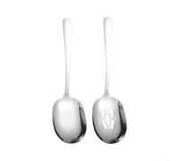ComfyHarbor Two Heavy Duty Slotted Spoons For For Serving At Buffets Picnics And Casual Gatherings Indoors Or Outdoors