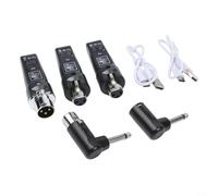 ComfyHarbor UHF Wireless Microphone System, With XLR Transmitter And Receiver, For Dynamic Microphones, Electric Guitar And Bass, Audio Mixer And PA System, 110DB Dynamic(One to one)